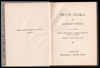 Karolina Světlá: První Češka