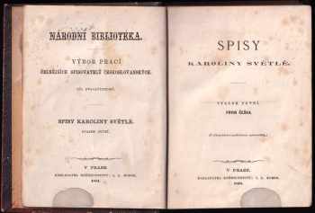 Karolina Světlá: Spisy Karoliny Světlé