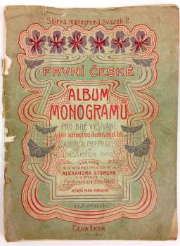 První české album monogramů pro bílé vyšívání