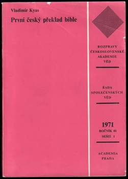 První český překlad bible