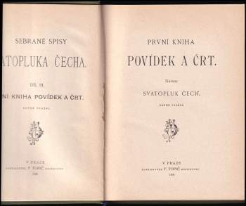 Svatopluk Čech: První kniha povídek a črt