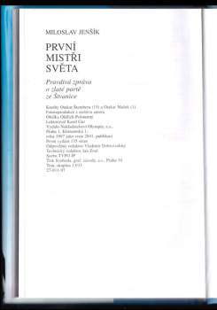 Miloslav Jenšík: První mistři světa