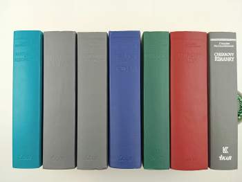 Římská sága 1 - 7 KOMPLET  První muž Říma + Koruna z trávy + Přízeň Fortuny + Caesarovy Římanky + Caesar : leťte, kostky! + Říjnový kůň + Antonius a Kleopatra