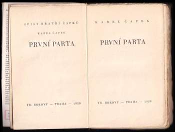 Karel Čapek: První parta