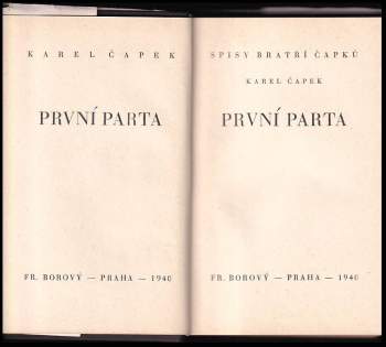 Karel Čapek: První parta