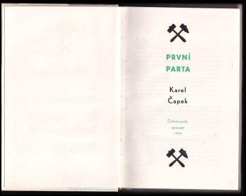 Karel Čapek: První parta