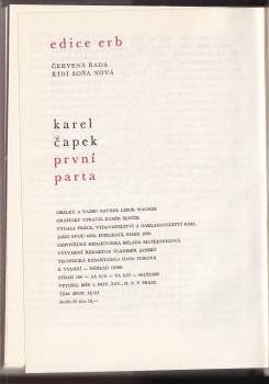 Karel Čapek: První parta