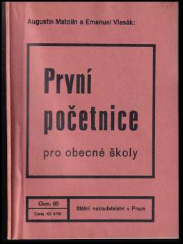 První početnice pro obecné školy