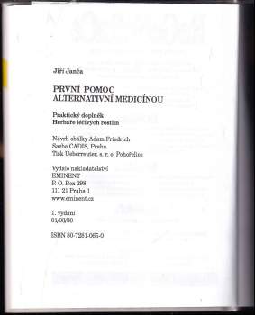 Jiří Janča: První pomoc alternativní medicínou