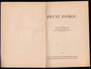 Jan Knobloch: První pomoc