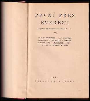 Percy Thomas Etherton: První přes Everest