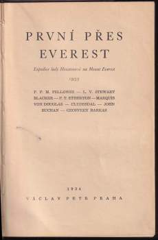 Percy Thomas Etherton: První přes Everest