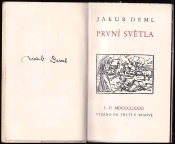 Jakub Deml: První světla