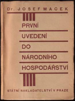 První uvedení do národního hospodářství