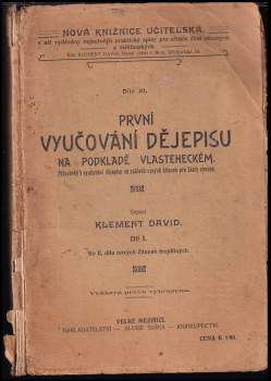 První vyučování dějepisu na podkladě vlasteneckém