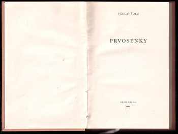 Václav Šolc: Prvosenky