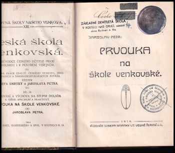Jaroslav Petr: Česká škola venkovská