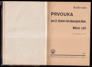 Saša Král: Prvouka pro 2. školní rok obecných škol