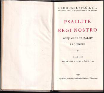 Bohumil Spáčil: Psallite regi nostro