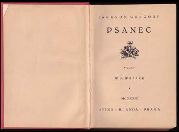 Jackson Gregory: Psanec