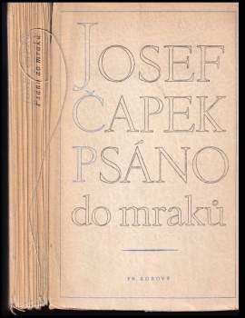 Josef Čapek: Psáno do mraků
