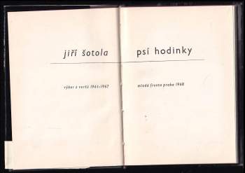 Jiří Šotola: Psí hodinky