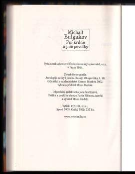 Michail Afanas'jevič Bulgakov: Psí srdce a jiné povídky