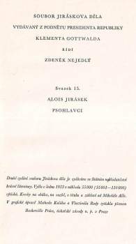 Alois Jirásek: Psohlavci