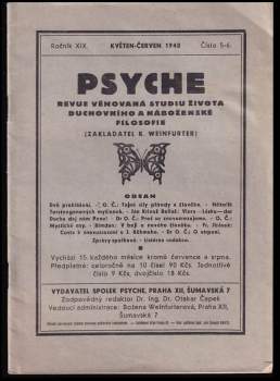 Psyche,  ROČNÍK XIX.