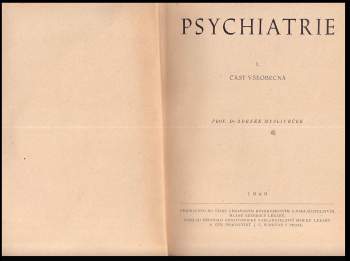 Zdeněk Mysliveček: Učebnice Psychiatrie