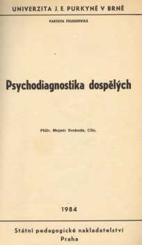 Psychodiagnostika dospělých