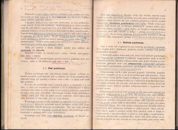 František Krejčí: Psychologie