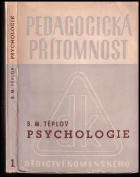 Boris Michajlovič Teplov: Psychologie