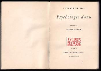Gustave Le Bon: Psychologie davu