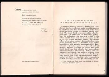 Gustave Le Bon: Psychologie davu