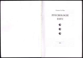Gustave Le Bon: Psychologie davu