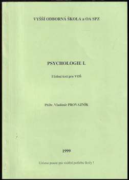 Psychologie I.
