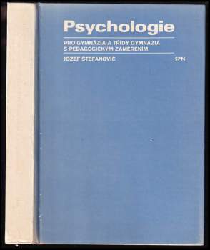 Jozef Štefanovič: Psychologie
