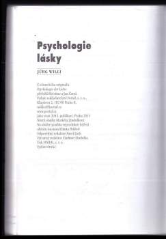 Psychologie lásky : osobní rozvoj cestou partnerského vztahu