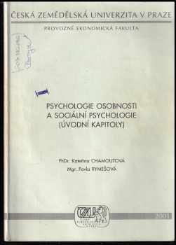 Psychologie osobnosti a sociální psychologie