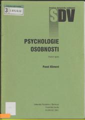 Psychologie osobnosti