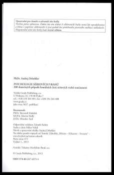 Andrej Drbohlav: Psychologie sériových vrahů