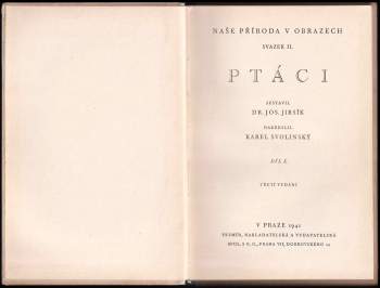 Josef Jirsík: Ptáci