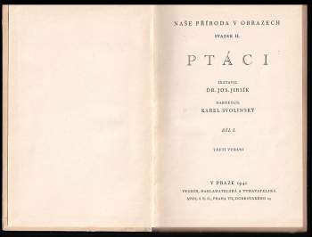 Josef Jirsík: Ptáci