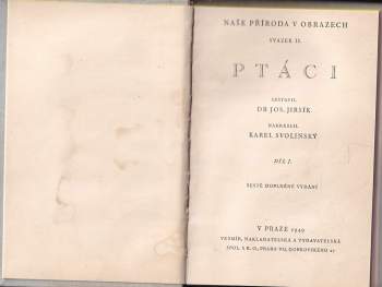 Josef Jirsík: Ptáci