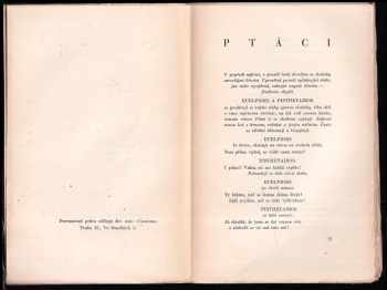 Aristofanés: Ptáci