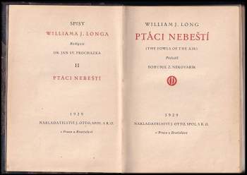 William Joseph Long: Ptáci nebeští