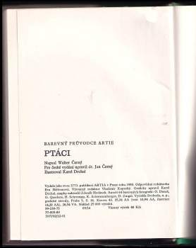 Walter Černý: Ptáci