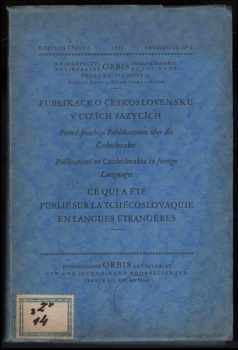 Publikace o Československu v cizích jazycích