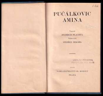 Jindřich Plachta: Pučálkovic Amina